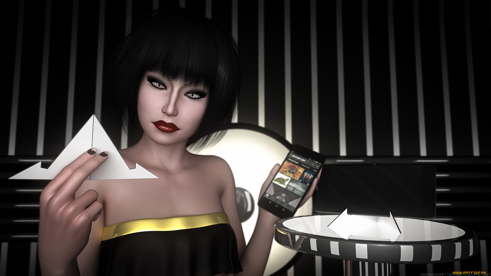 3д, графика, портрет, , portraits, фон, взгляд, девушка