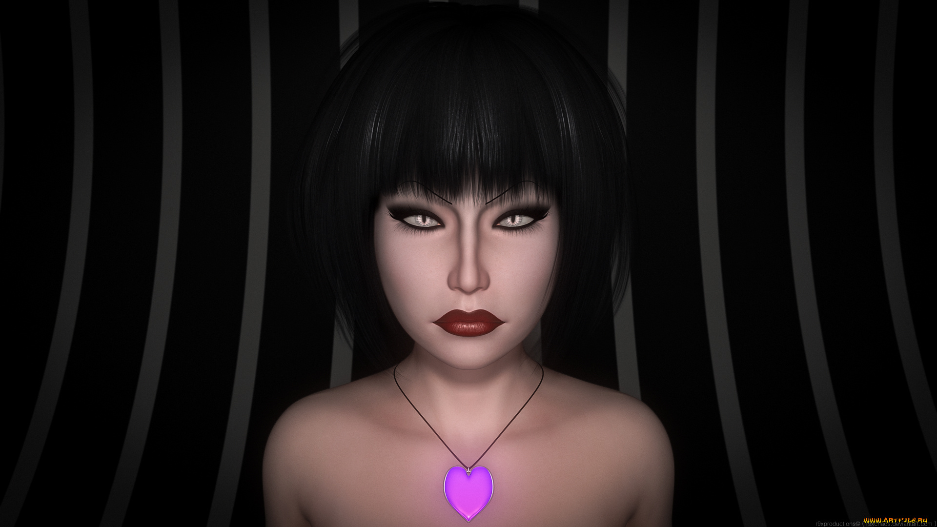 3д, графика, портрет, , portraits, взгляд, фон, девушка