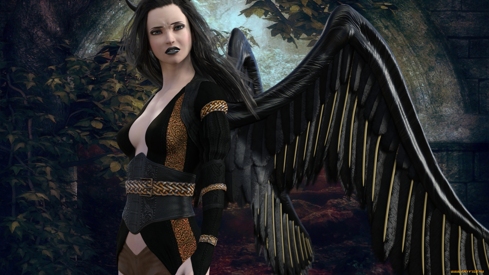 3д, графика, существа, , creatures, фон, взгляд, кастаника