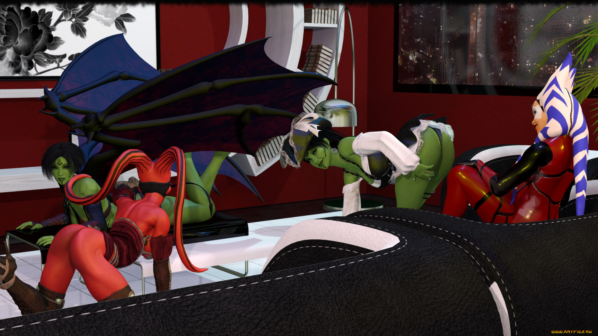 3д, графика, существа, , creatures, халки, фон, взгляд