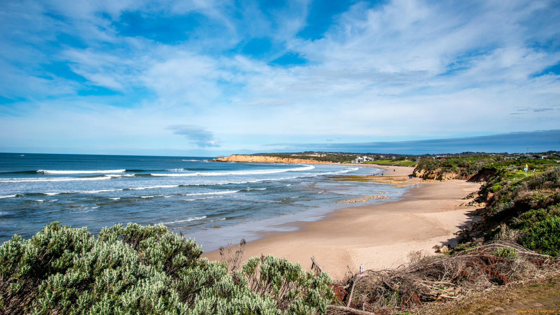 природа, побережье, море, берег