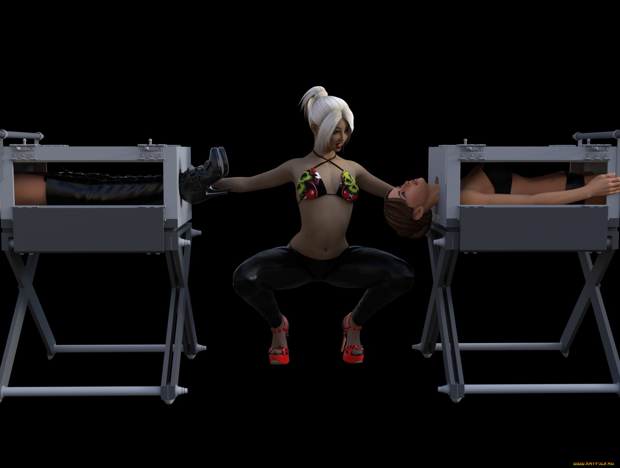 3д, графика, люди, , people, фон, взгляд, девушки