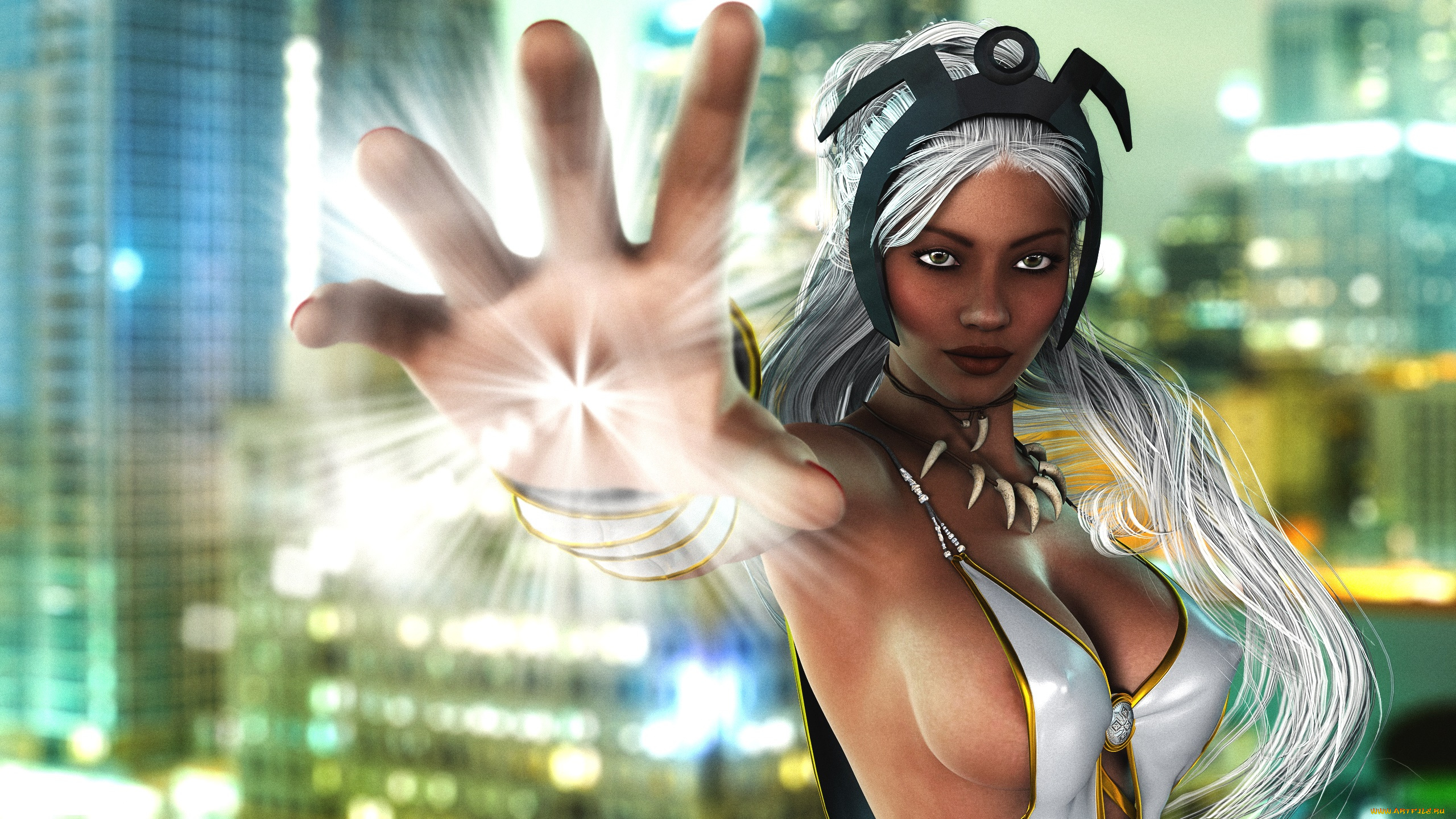 3д, графика, фантазия, , fantasy, девушка, взгляд, фон