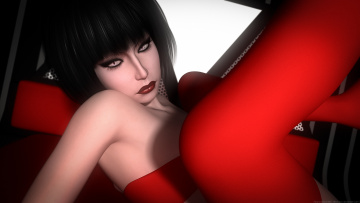 Картинка 3д+графика люди+ people взгляд девушка фон