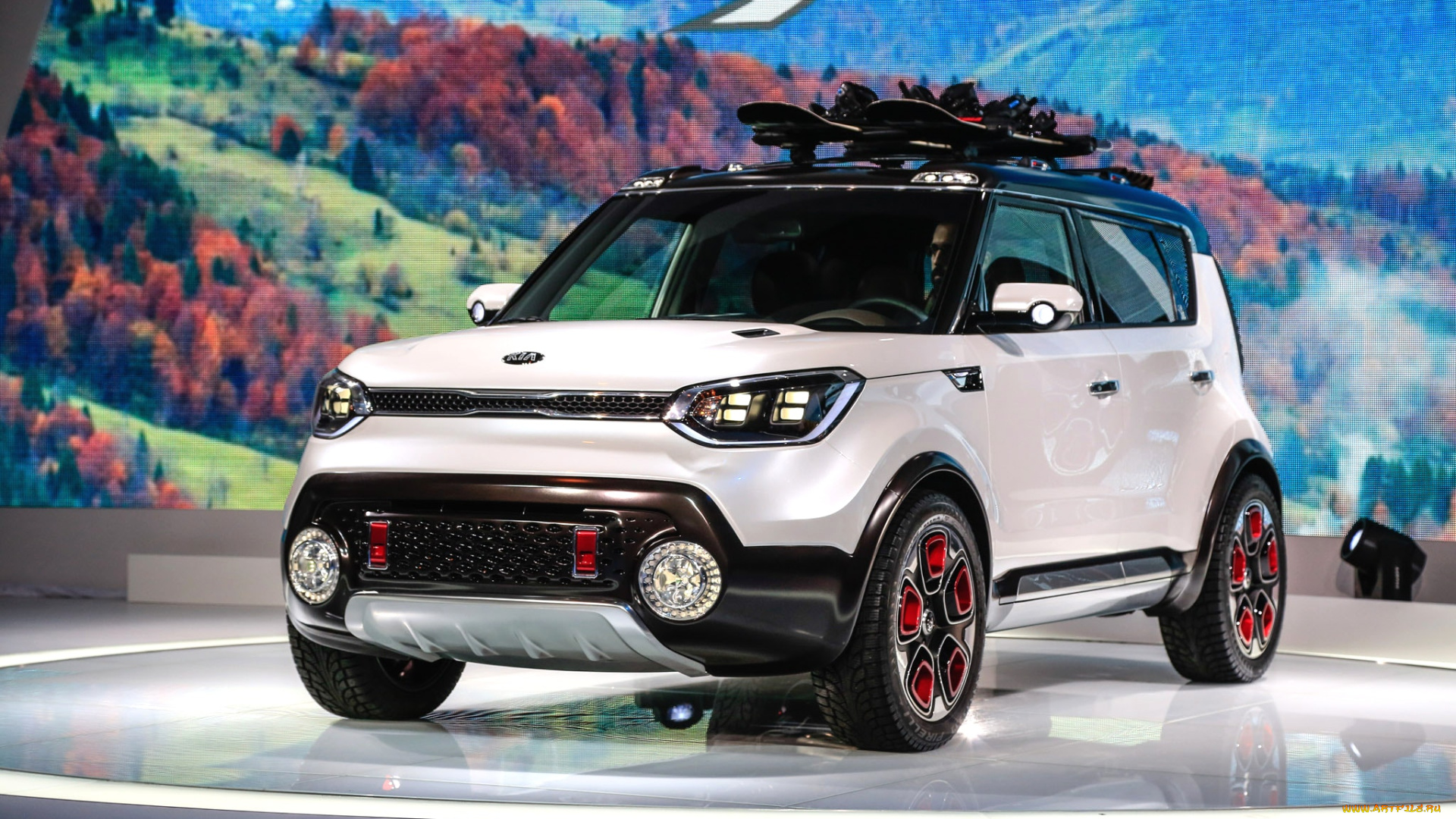 kia, soul, trailster, 2018, автомобили, выставки, и, уличные, фото, kia, белый, 2018, soul, trailster