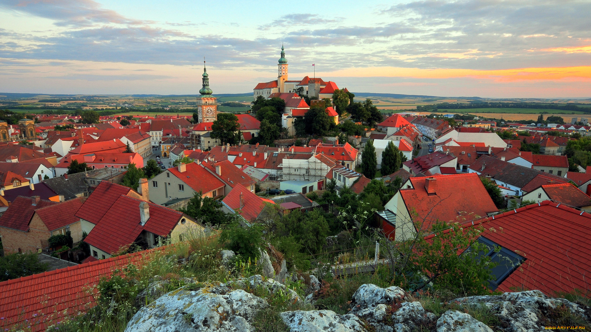 микулов, Чехия, города, -, панорамы