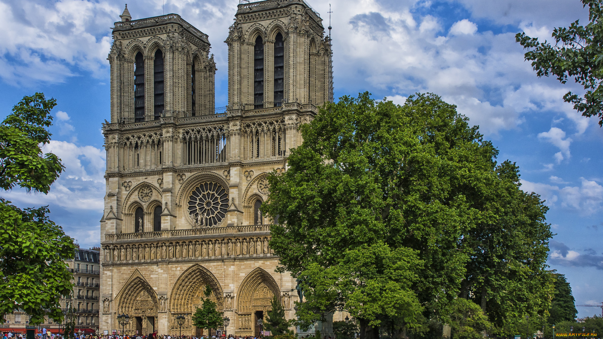 norte, dame, , paris, города, париж, , франция, собор, река