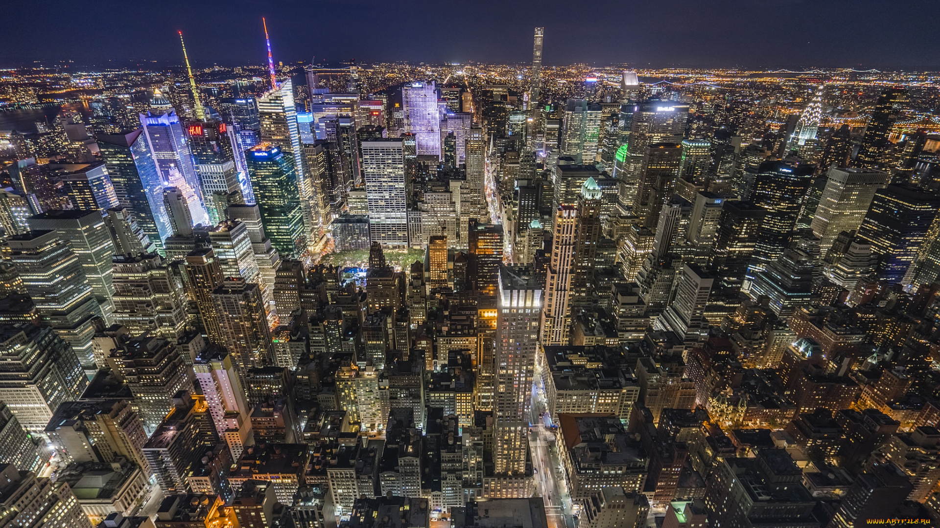 nyc, города, нью-йорк, , сша, панорама, небоскребы