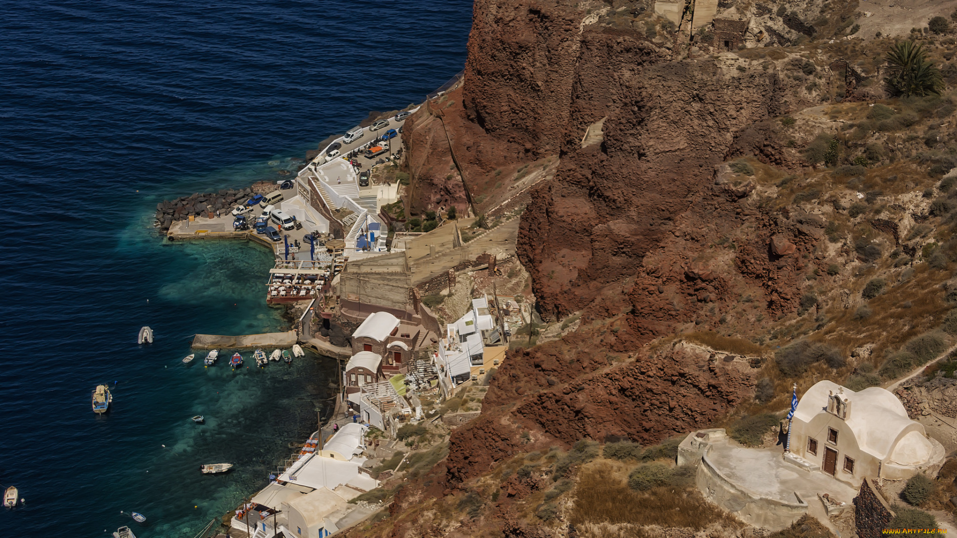 oia, , santorini, города, -, панорамы, простор