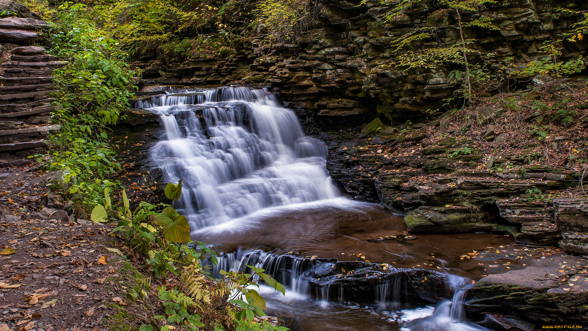 природа, водопады, простор
