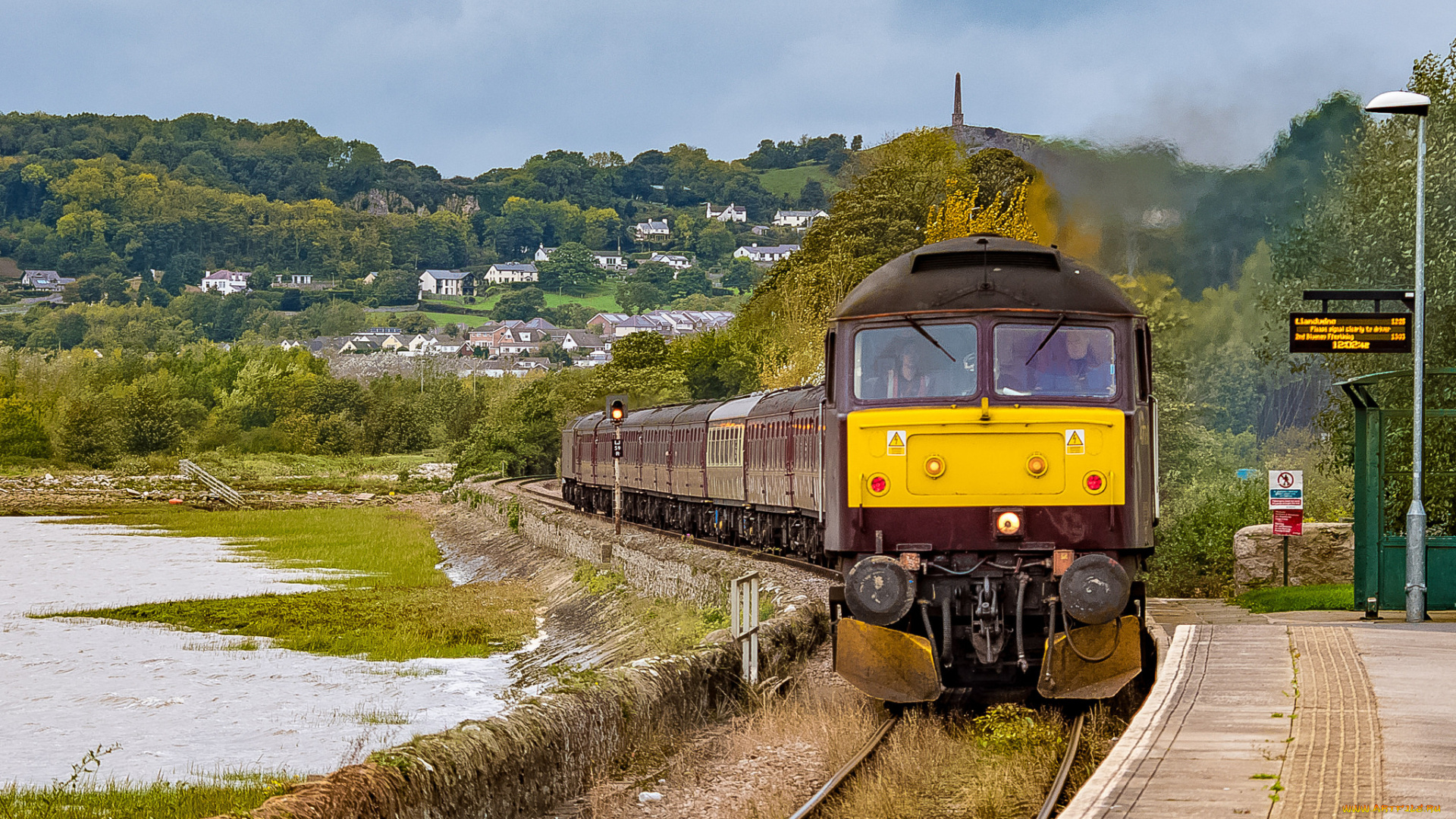 техника, поезда, локомотив, состав