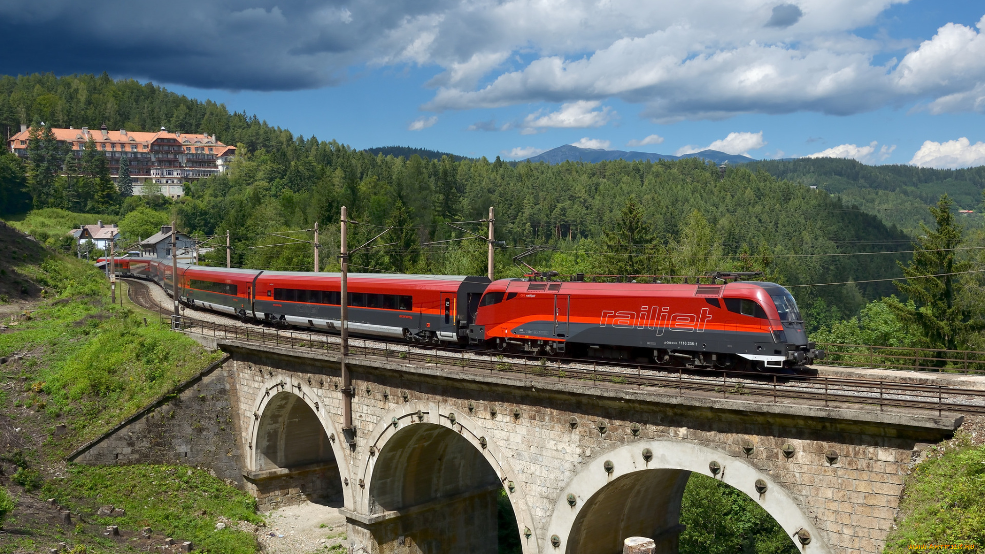 техника, поезда, локомотив, состав