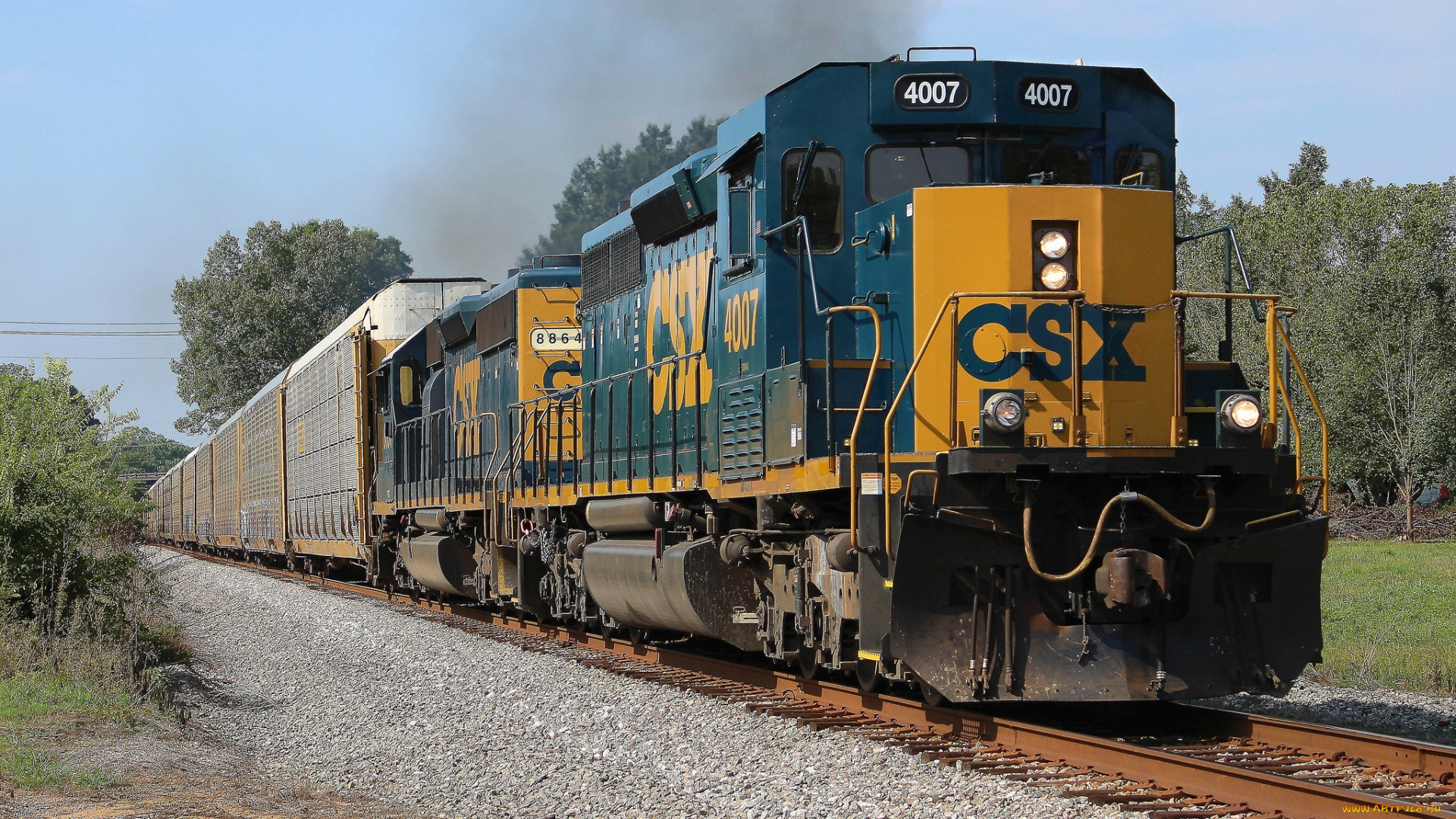 техника, поезда, локомотив, состав