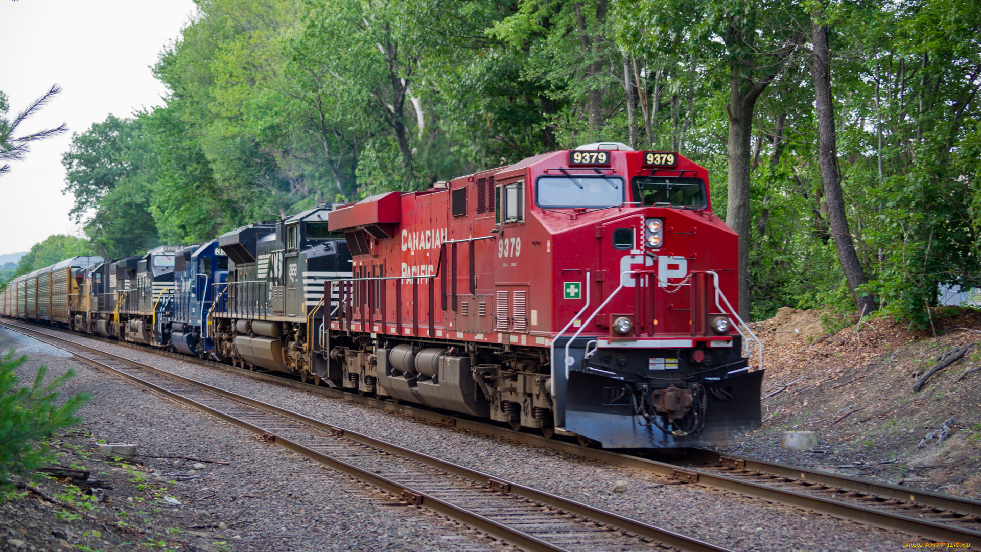 техника, поезда, локомотив, состав