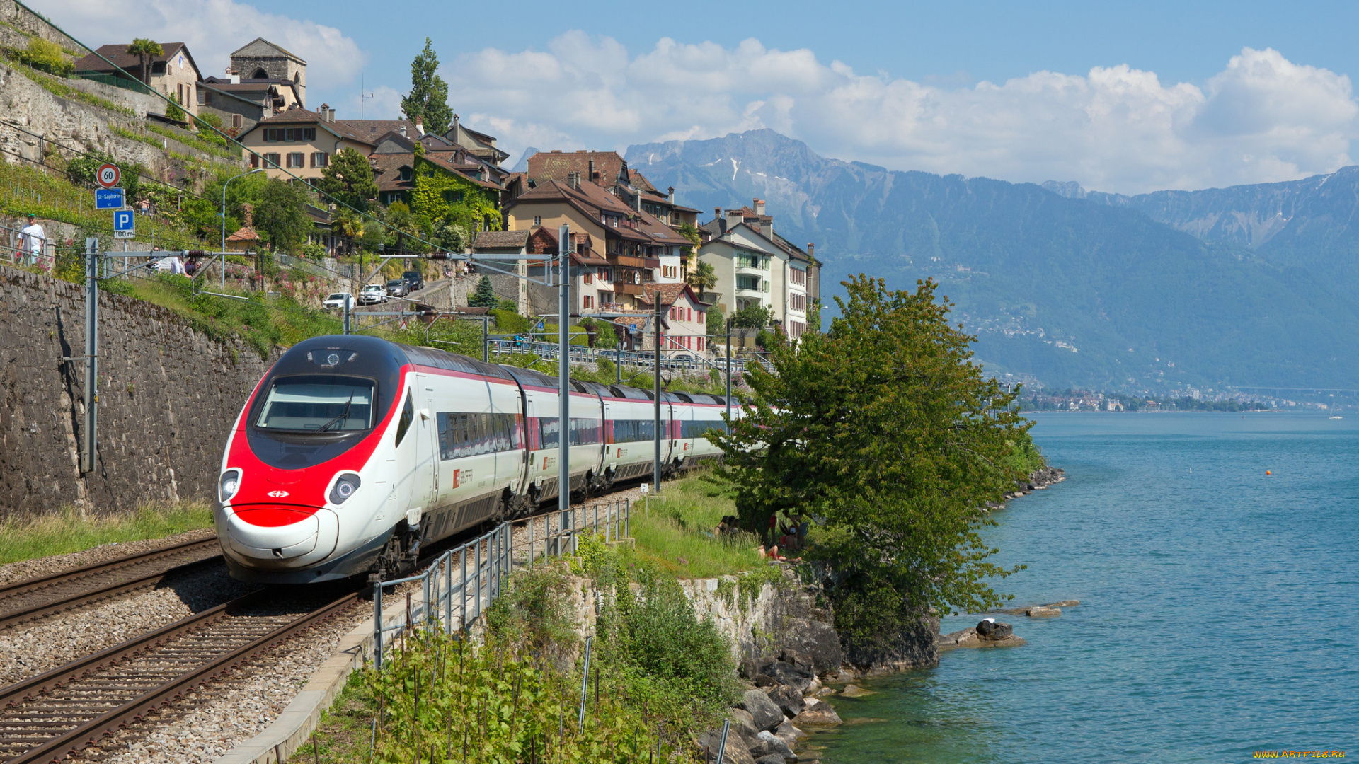 техника, поезда, локомотив, состав