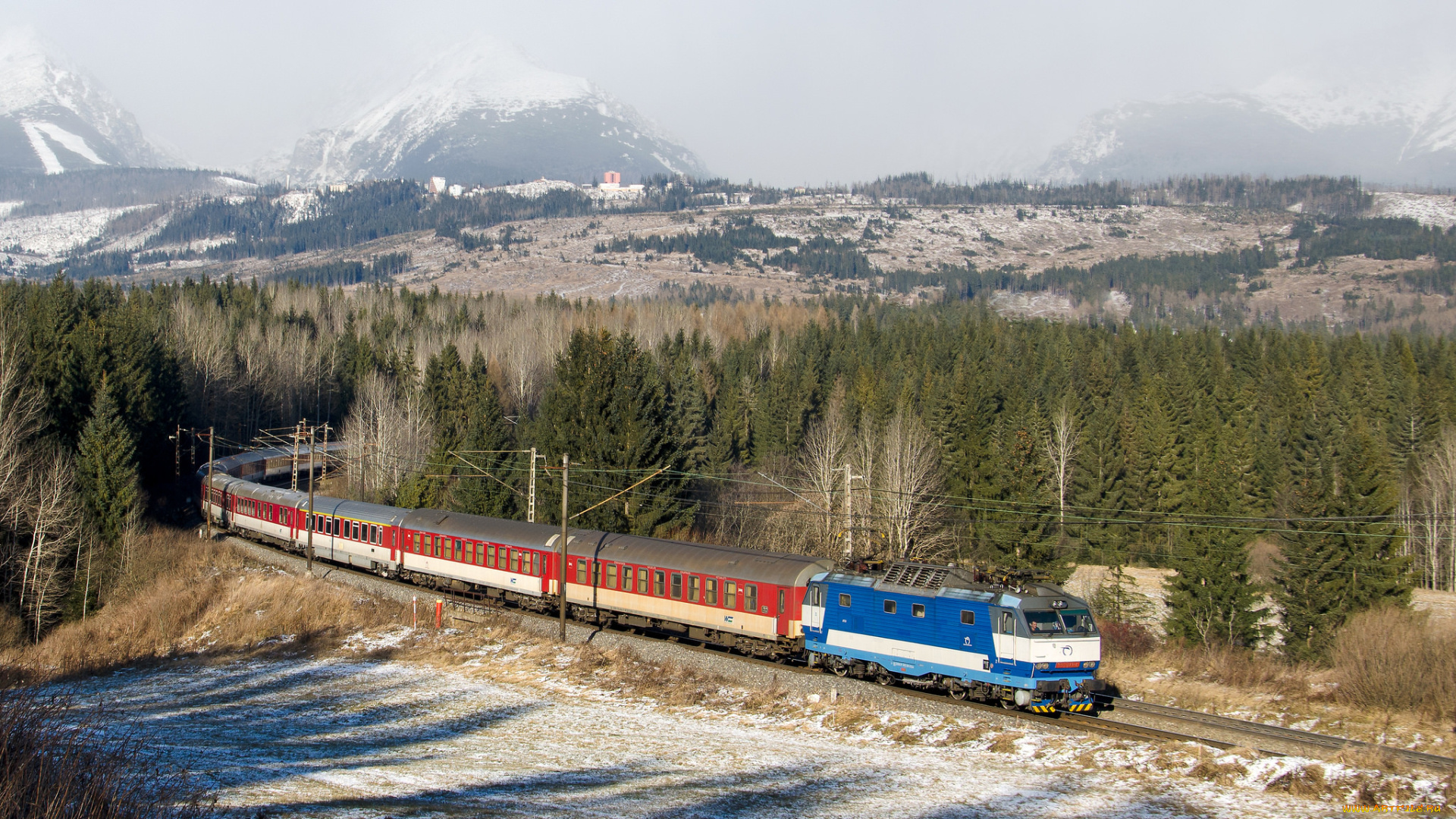 техника, поезда, состав, локомотив