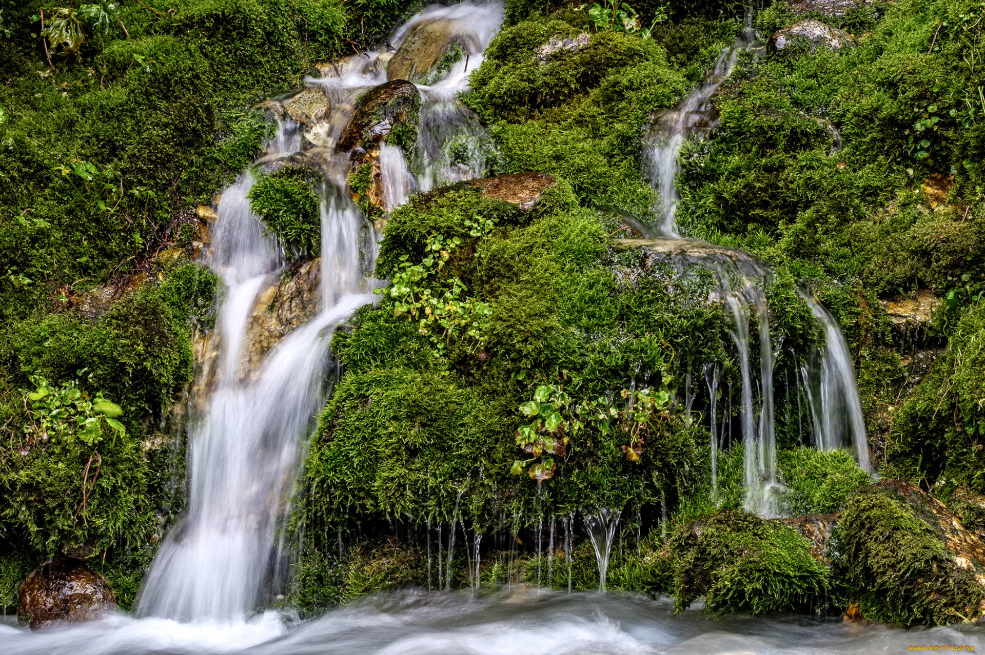 природа, водопады, простор