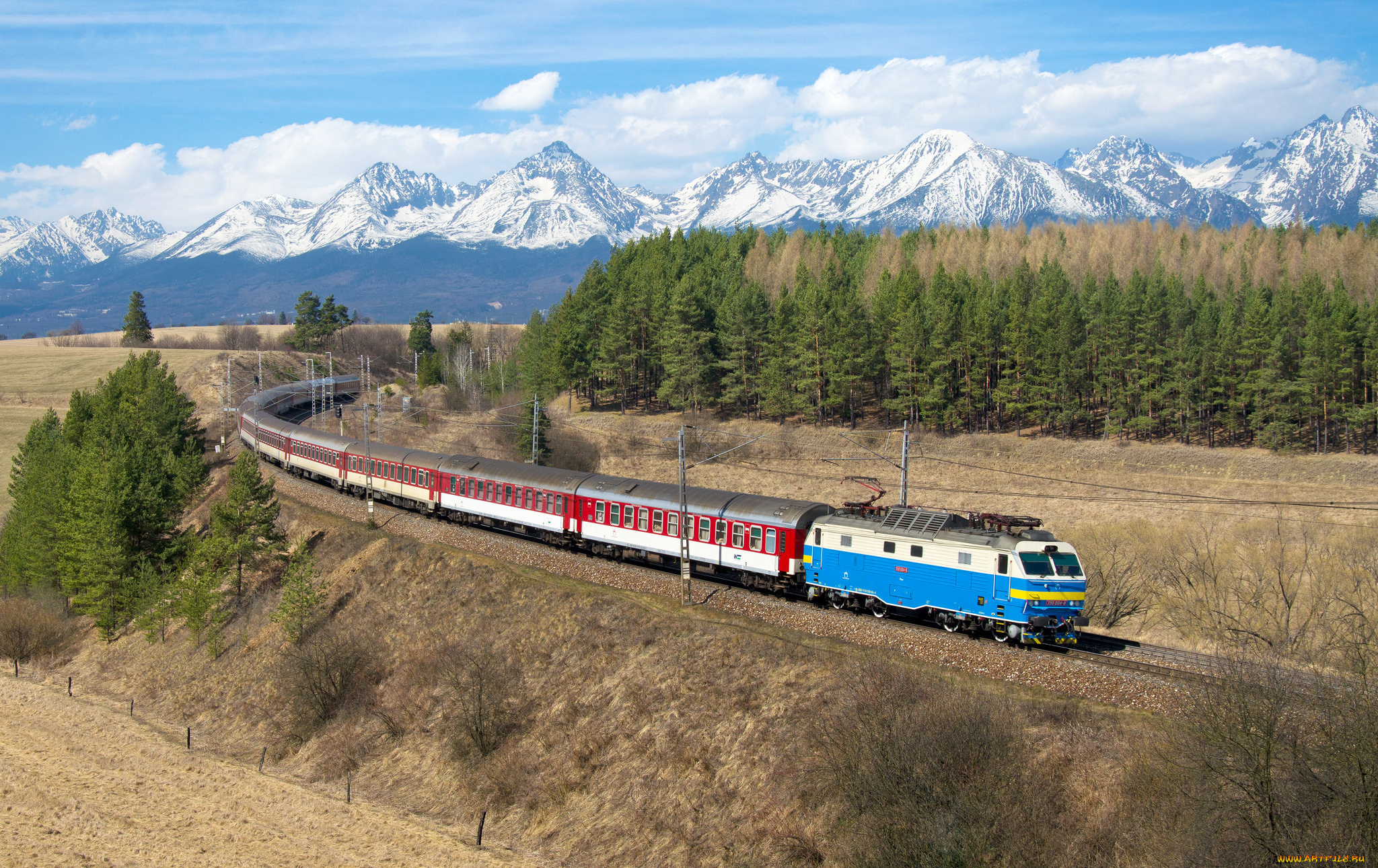 техника, поезда, состав, локомотив