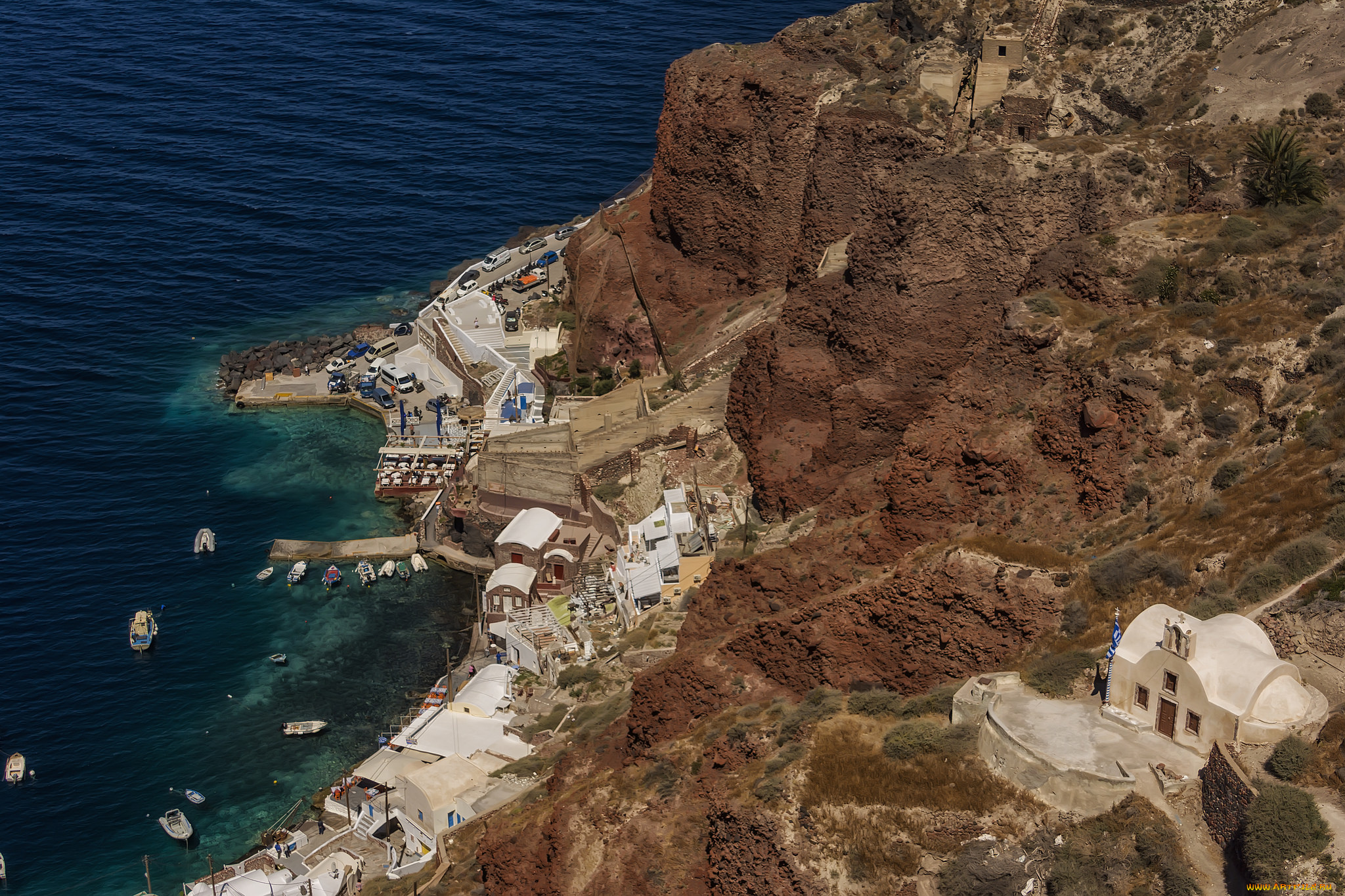 oia, , santorini, города, -, панорамы, простор