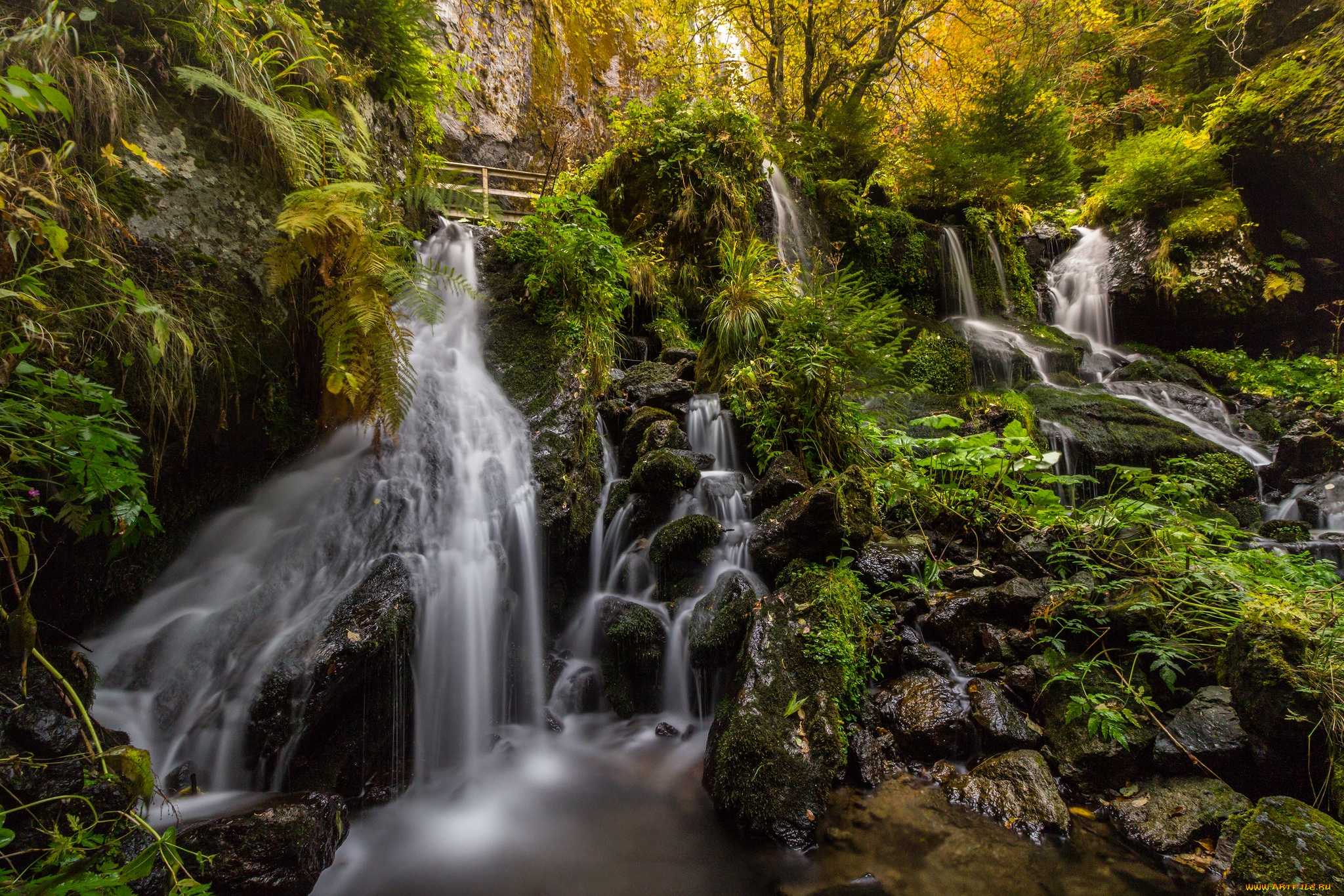 природа, водопады, простор