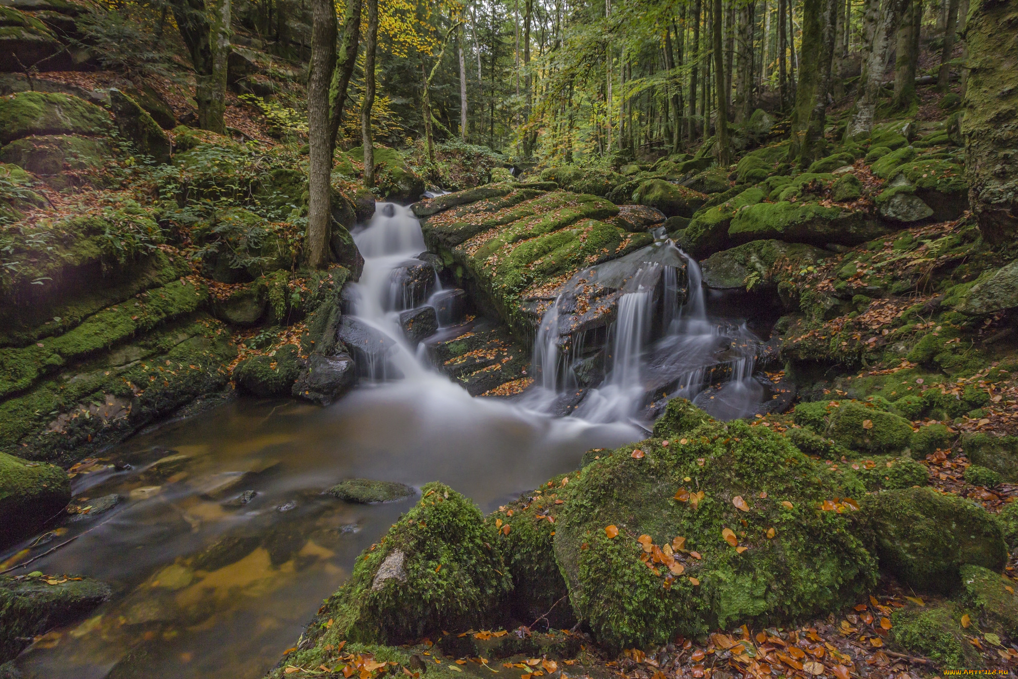 природа, водопады, простор