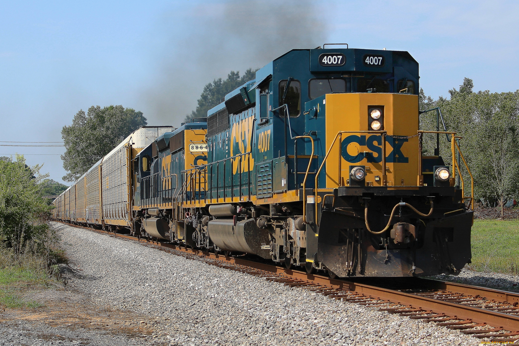 техника, поезда, локомотив, состав