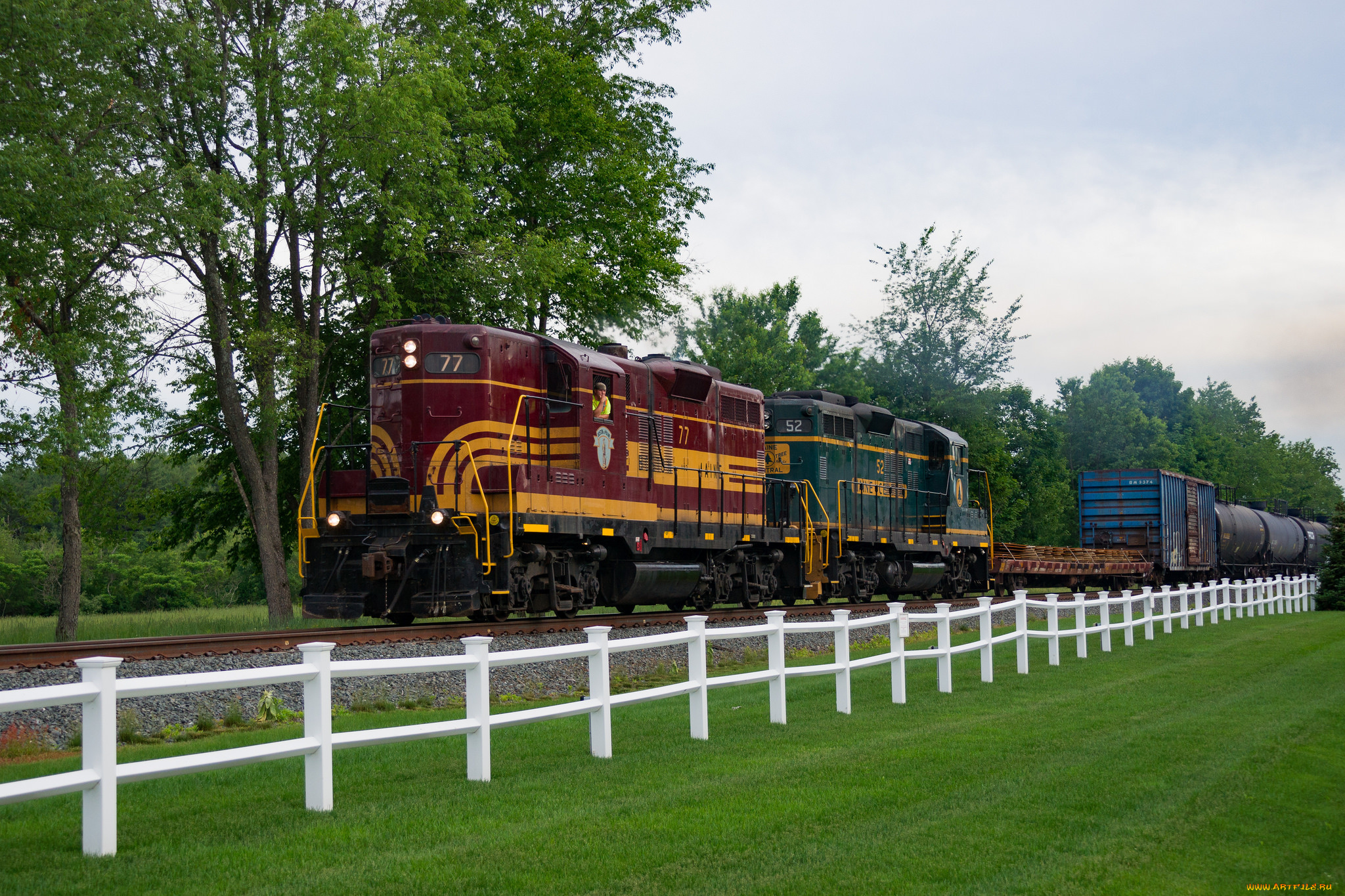 техника, поезда, локомотив, состав