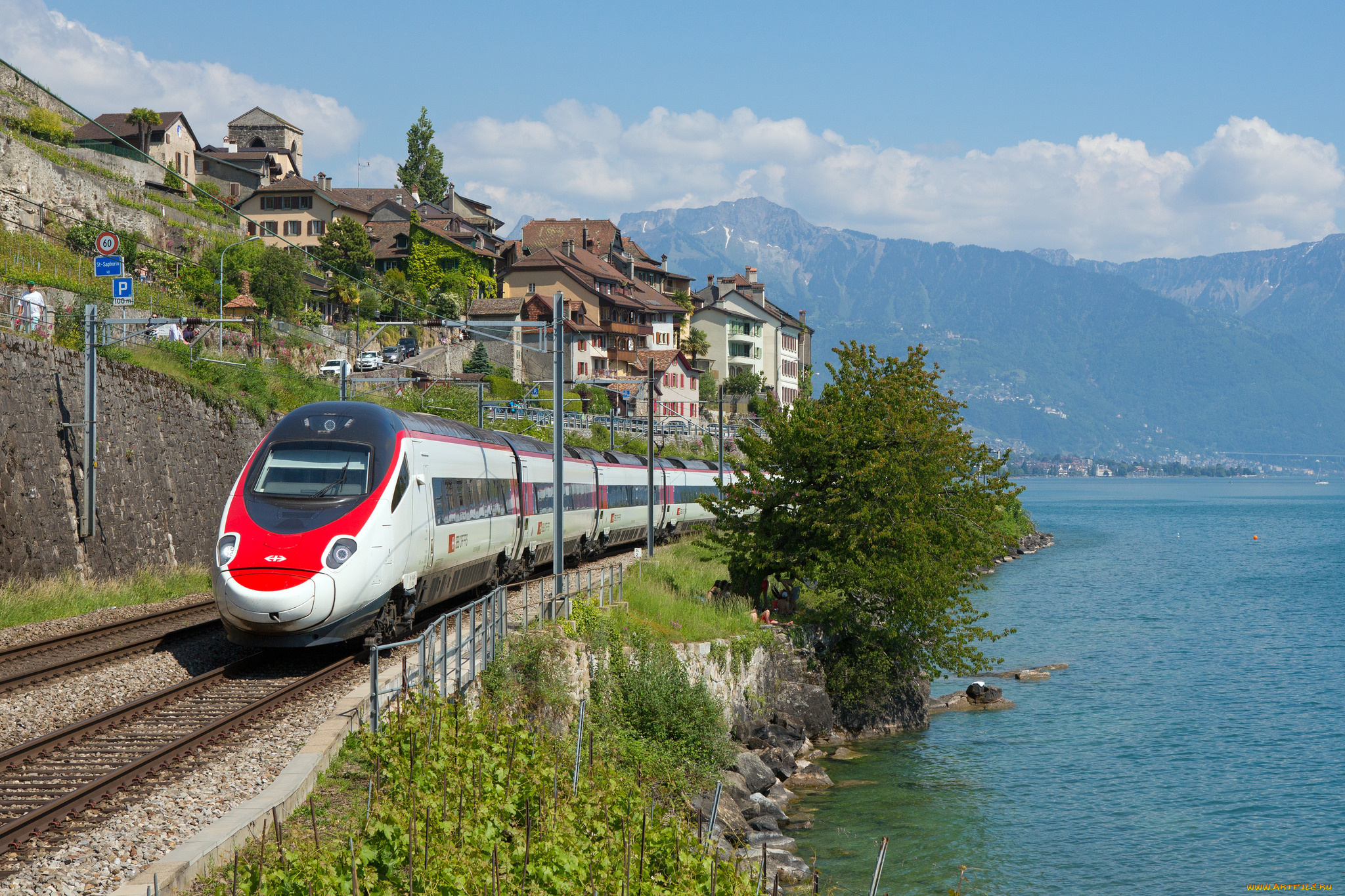 техника, поезда, локомотив, состав