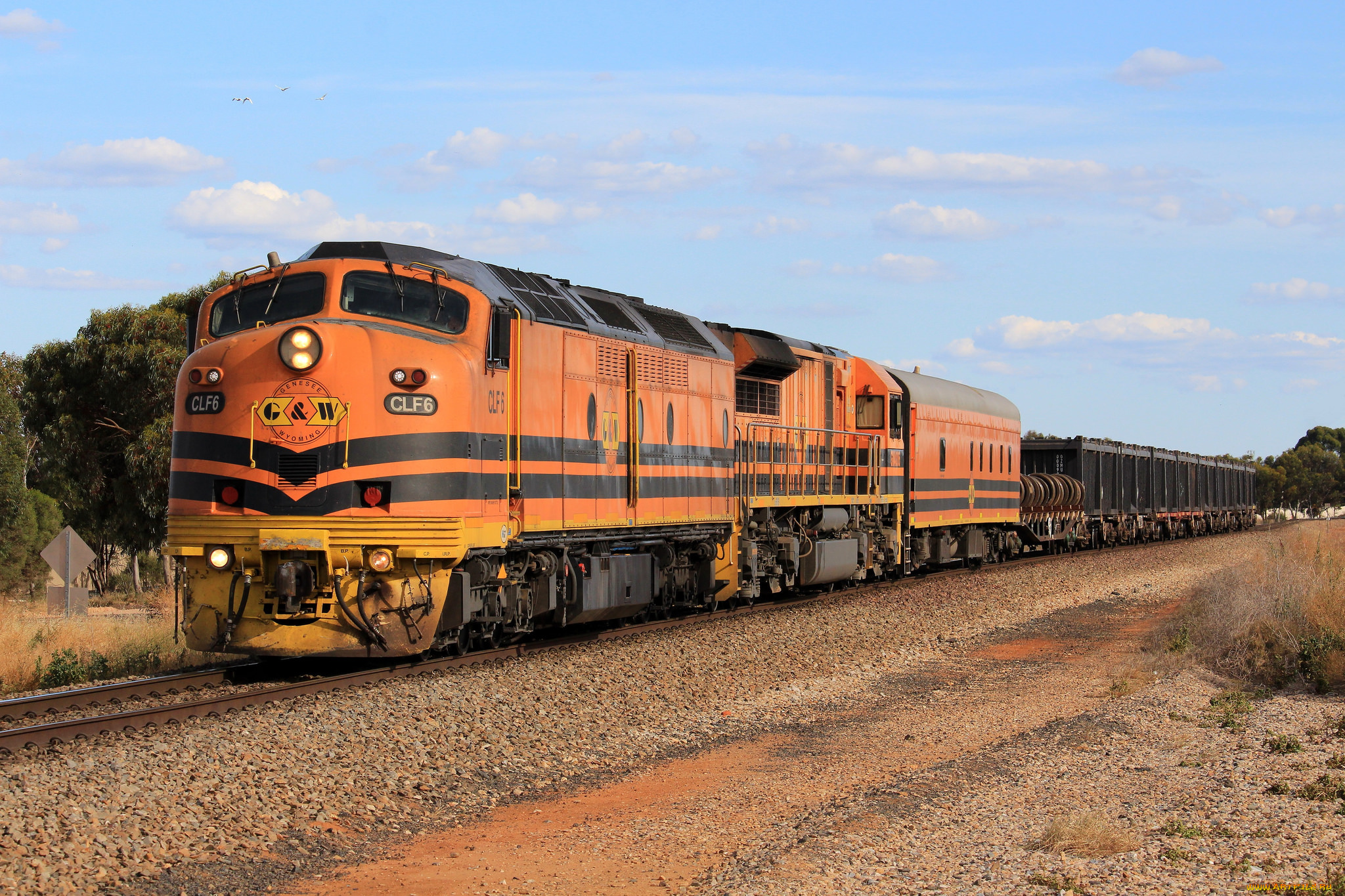 техника, поезда, локомотив, состав