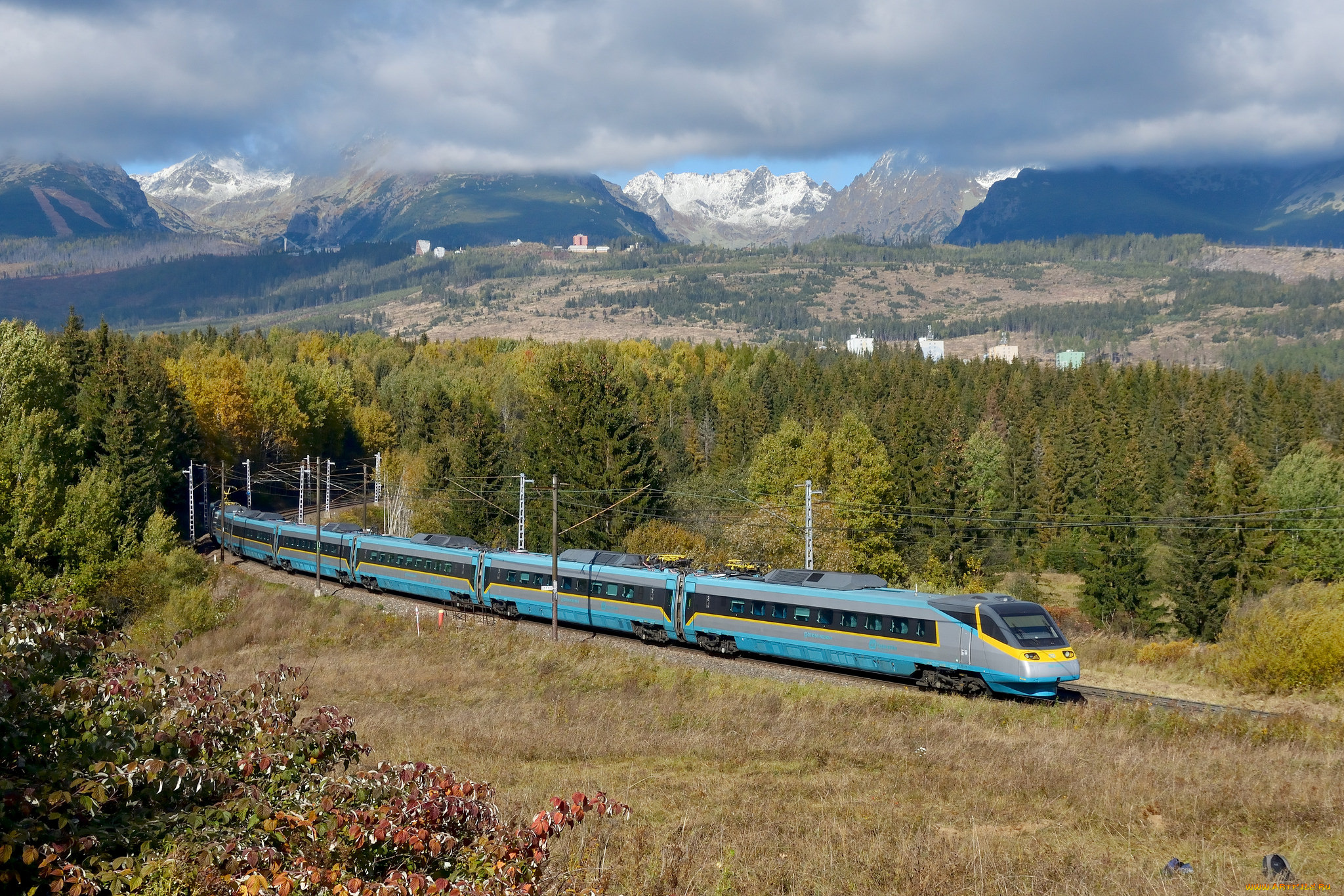 техника, поезда, локомотив, состав
