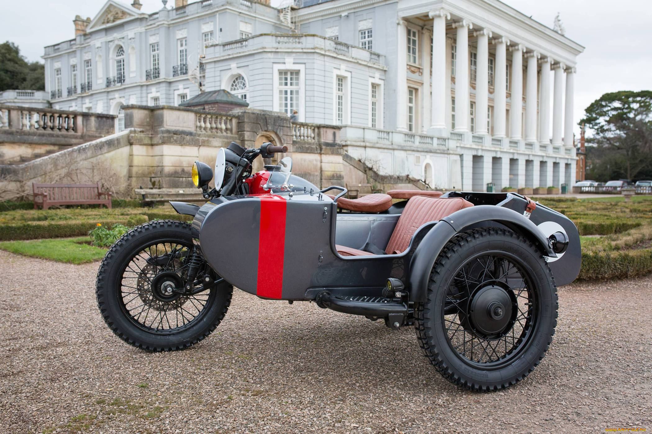урал, мотоциклы, мотоциклы, с, коляской, коляска, мотоцикл, англия, тюнинг