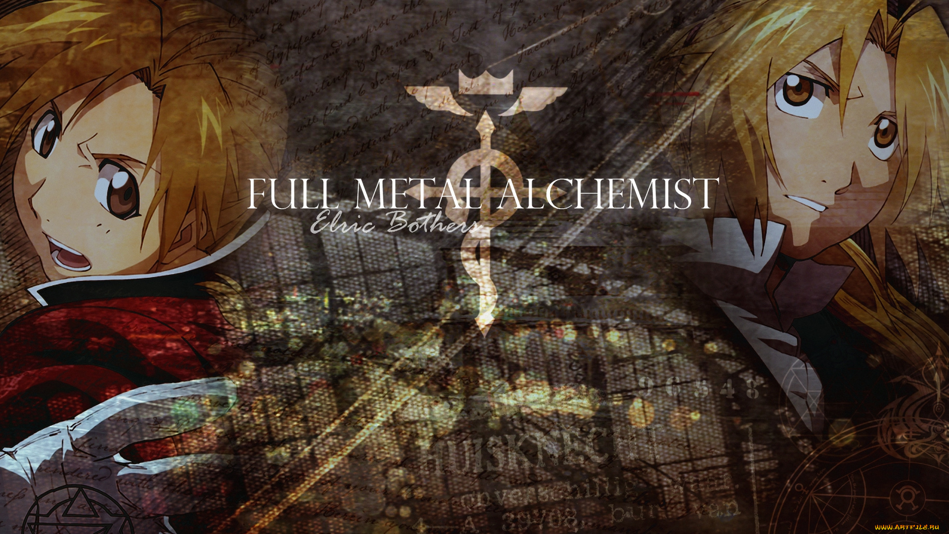 аниме, fullmetal, alchemist, al, парень, алхимик, ученый, elric, edward