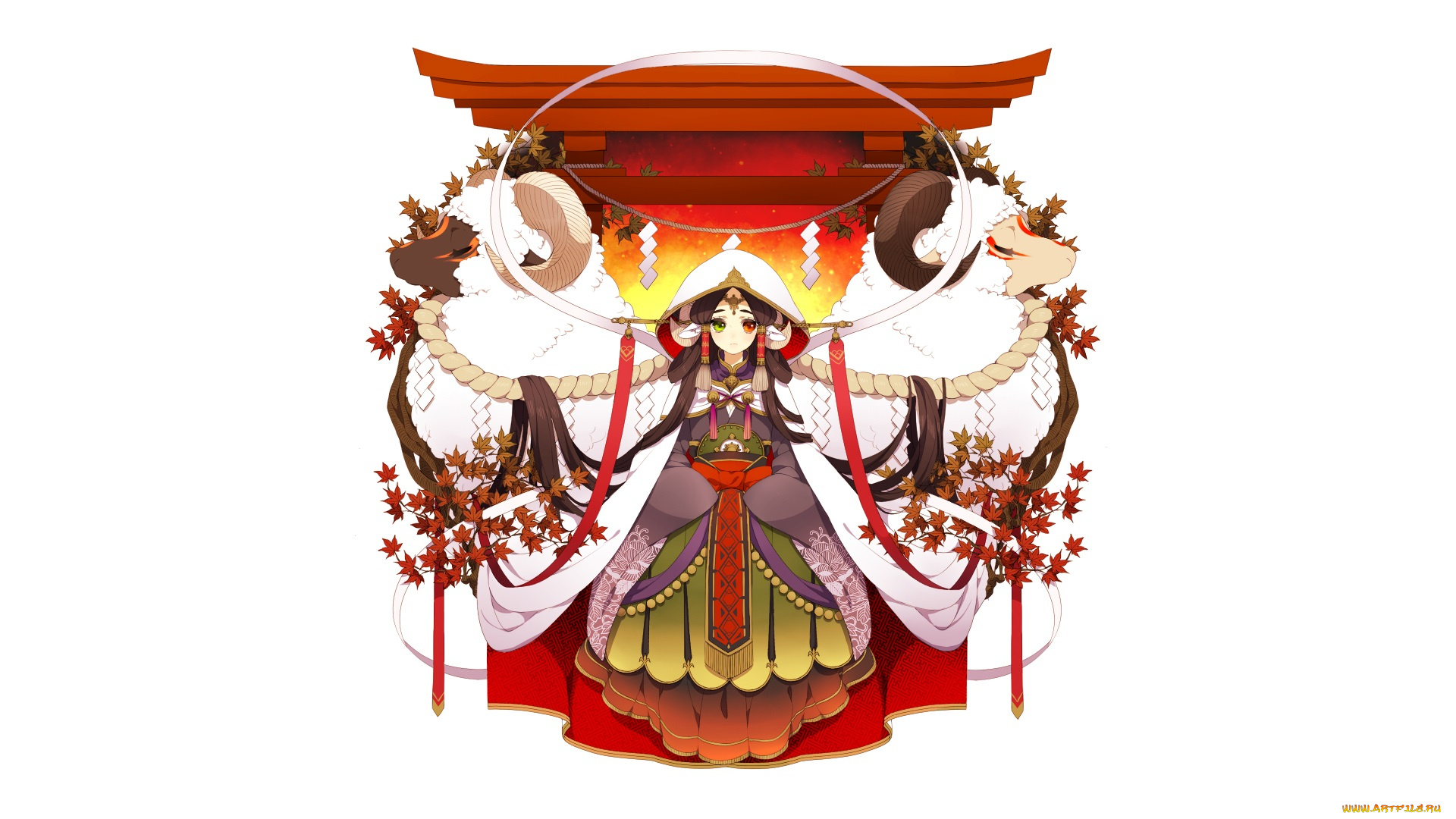 аниме, unknown, , другое, , фон, взгляд, девушка