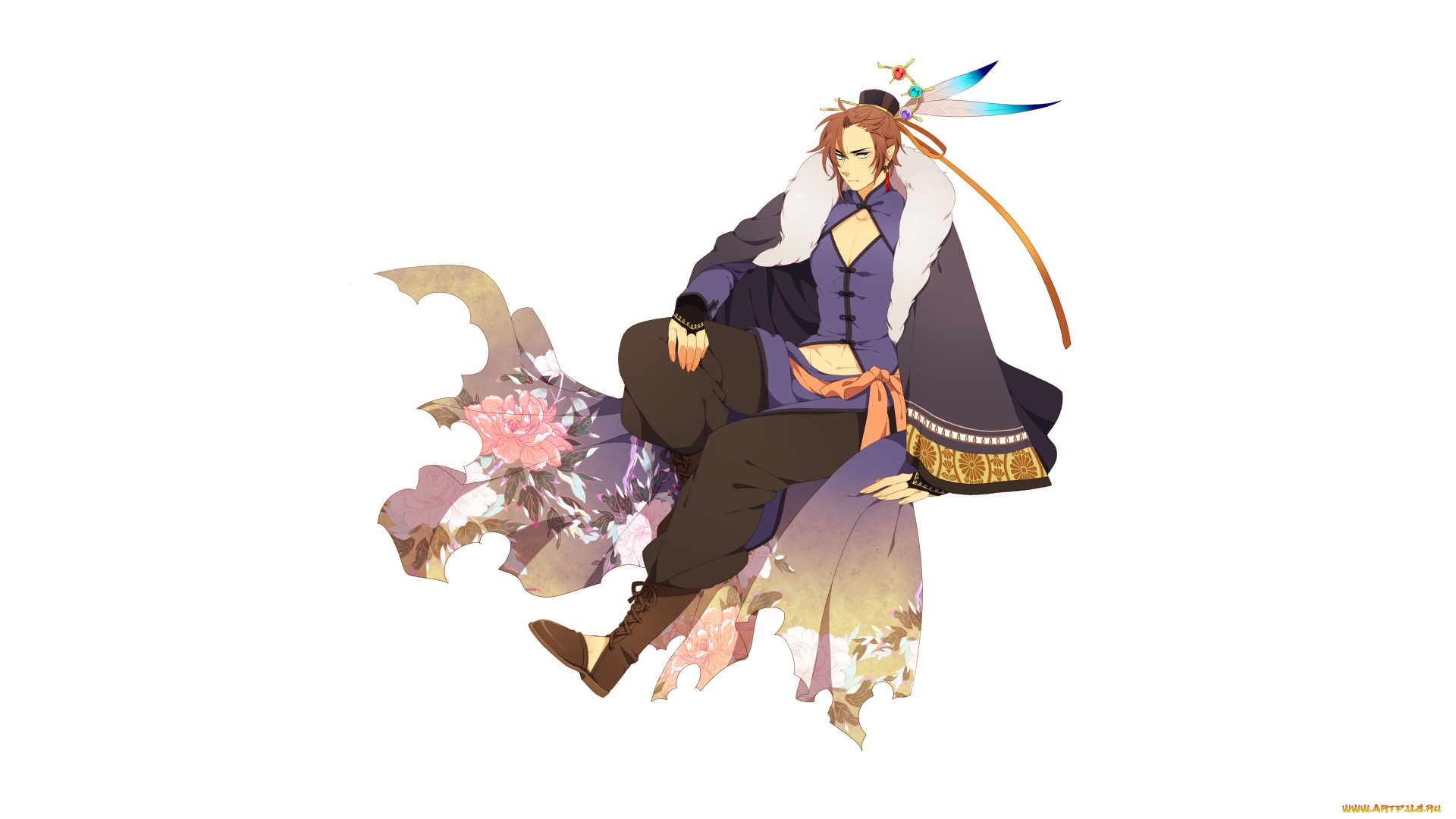 аниме, unknown, , другое, , взгляд, фон, парень