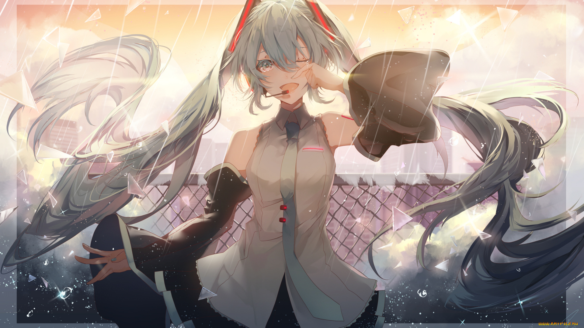 аниме, vocaloid, мику