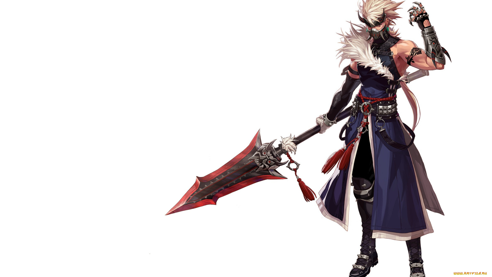 фэнтези, люди, dokkeabi, воин, маска, арт, парень, hyein, go