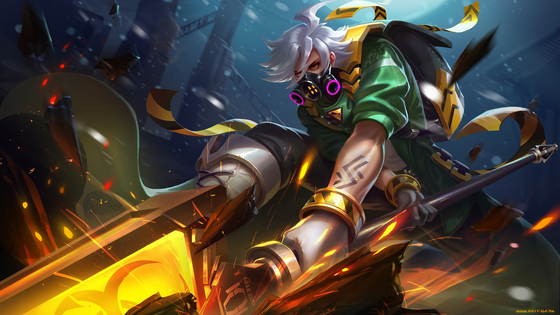 фэнтези, люди, jilly, liu, арт, локация, бой, игра, фентези