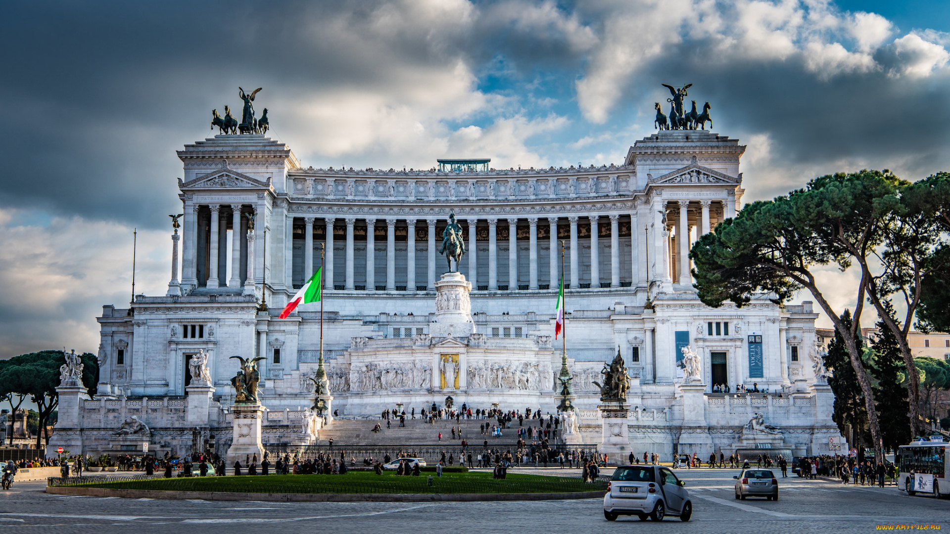 monument, to, victor, emmanuel, ii, , rome, города, рим, , ватикан, , италия, простор