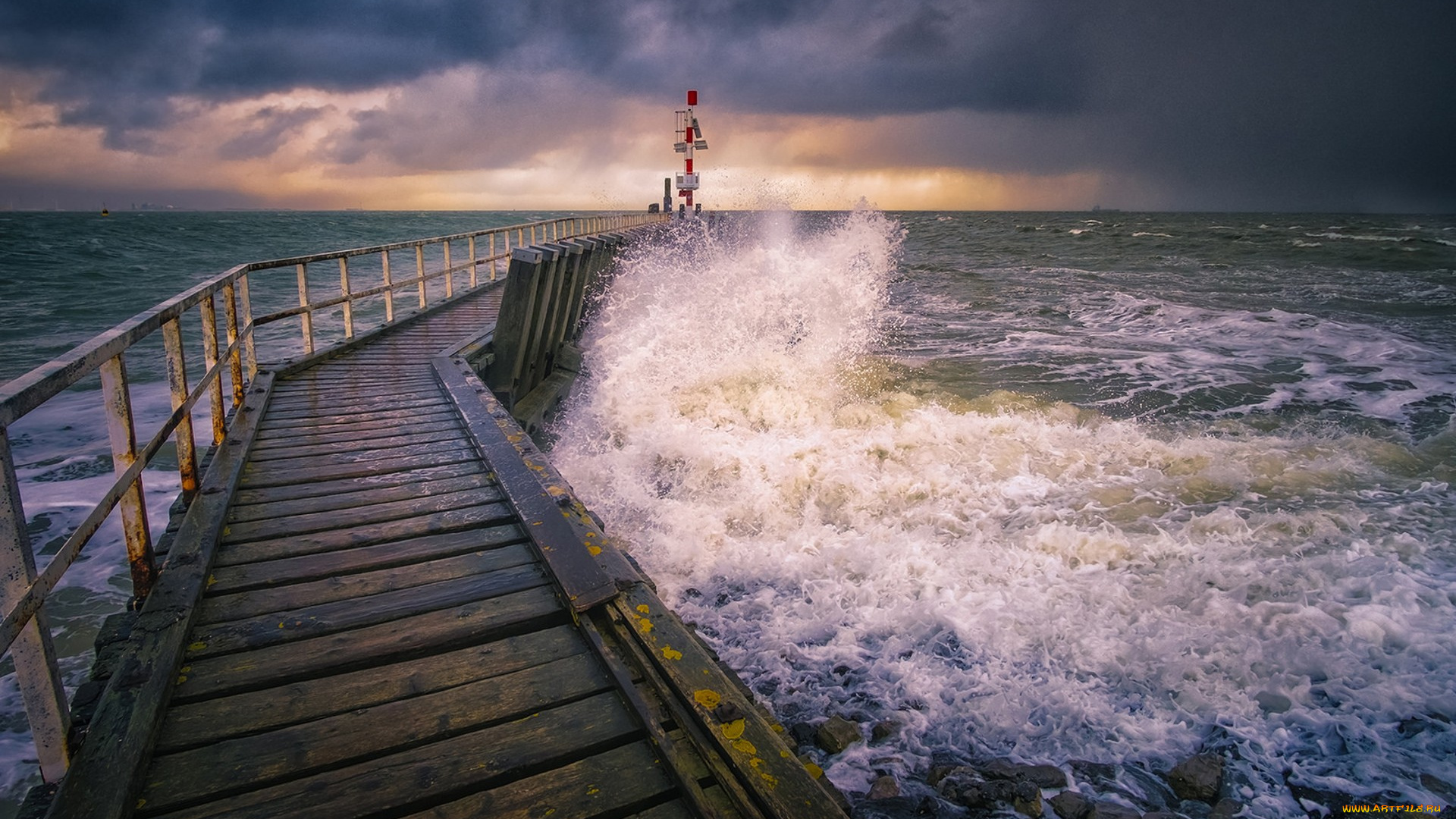 природа, побережье, простор