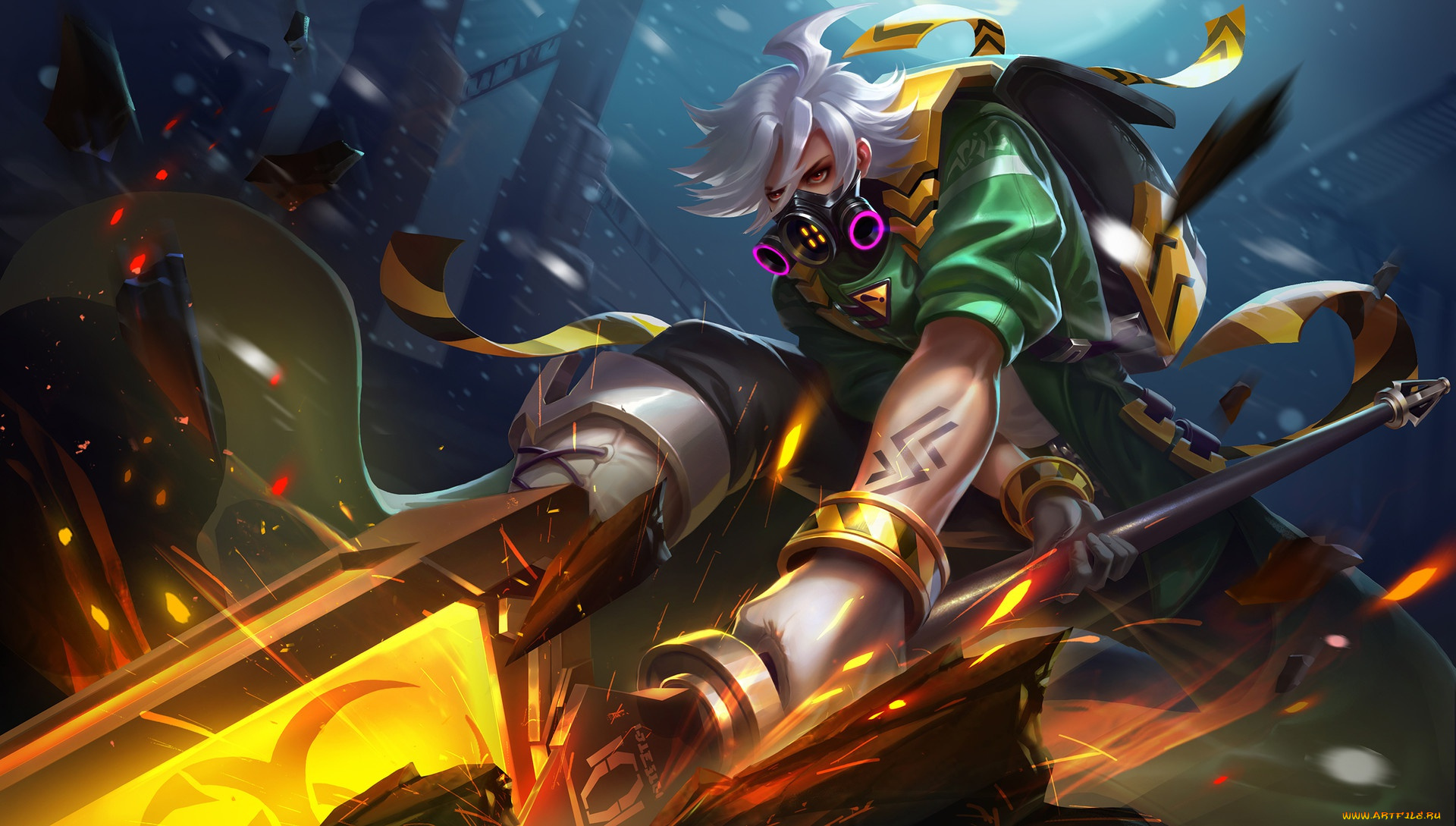 фэнтези, люди, jilly, liu, арт, локация, бой, игра, фентези