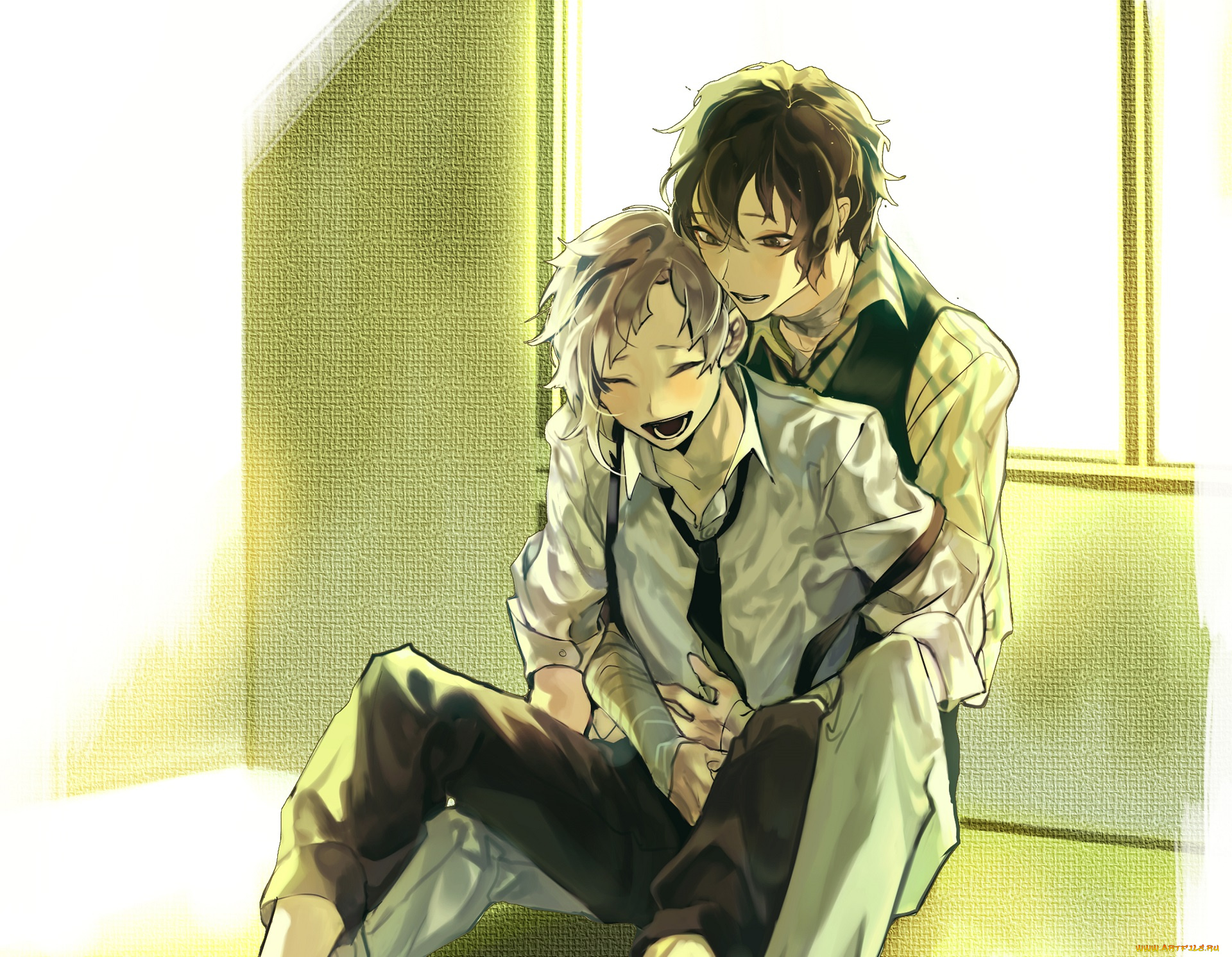 аниме, bungou, stray, dogs, бродячие, псы, литературные, гении