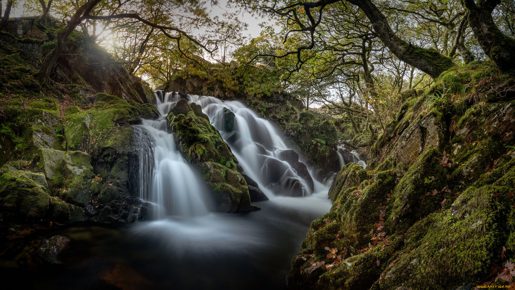 природа, водопады, простор
