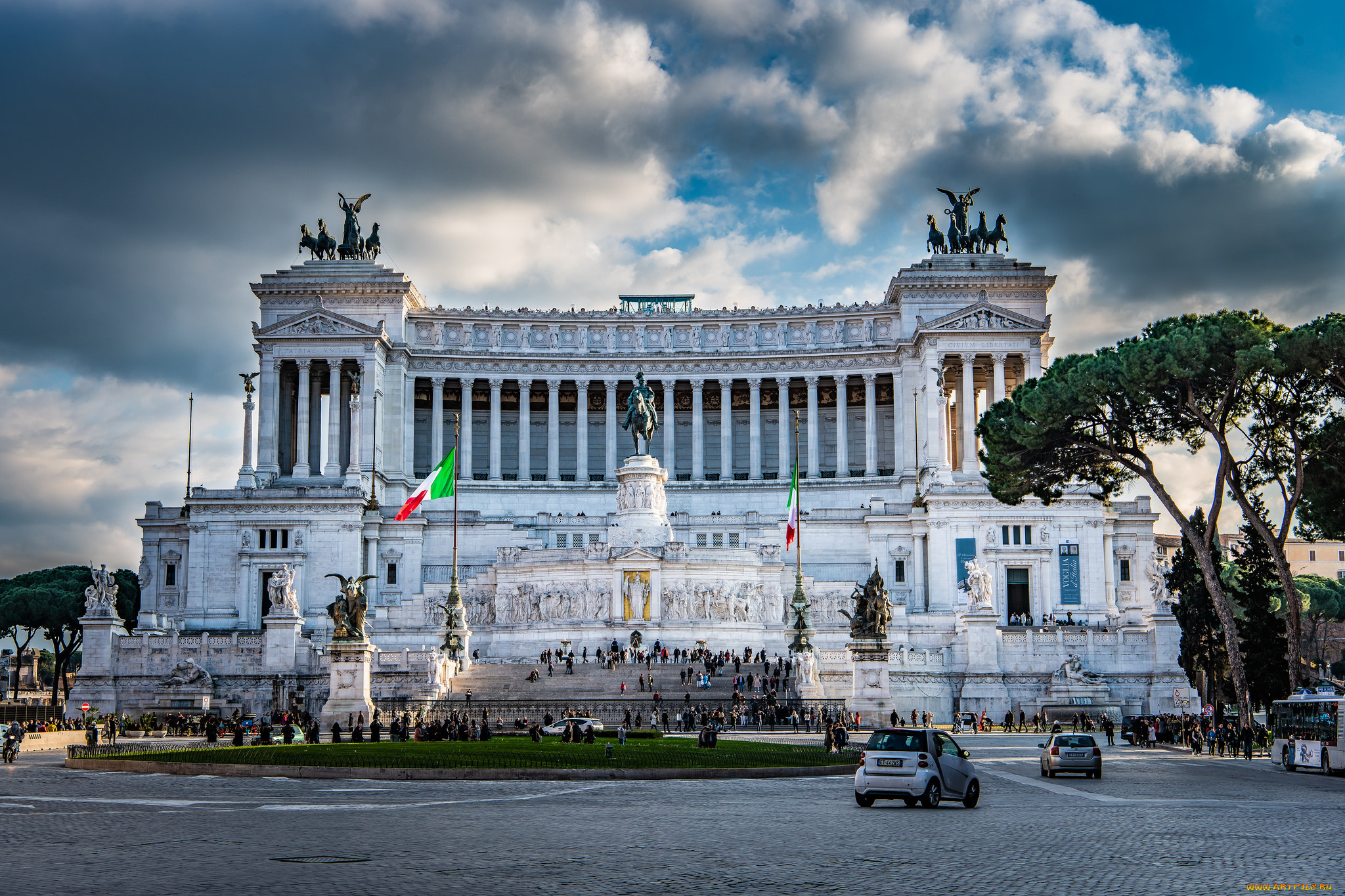 monument, to, victor, emmanuel, ii, , rome, города, рим, , ватикан, , италия, простор