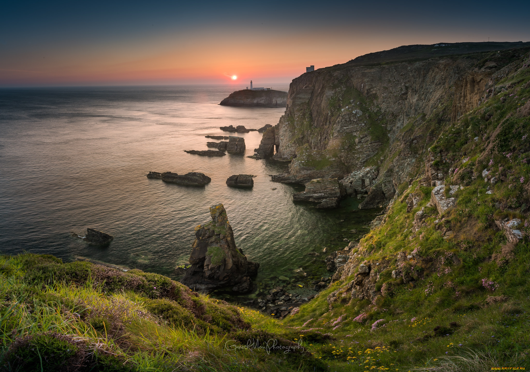 природа, побережье, простор