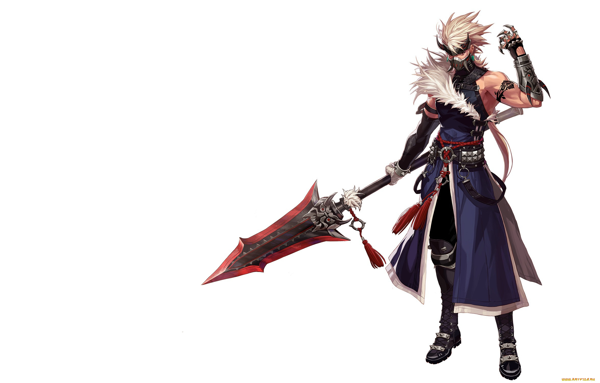 фэнтези, люди, dokkeabi, воин, маска, арт, парень, hyein, go