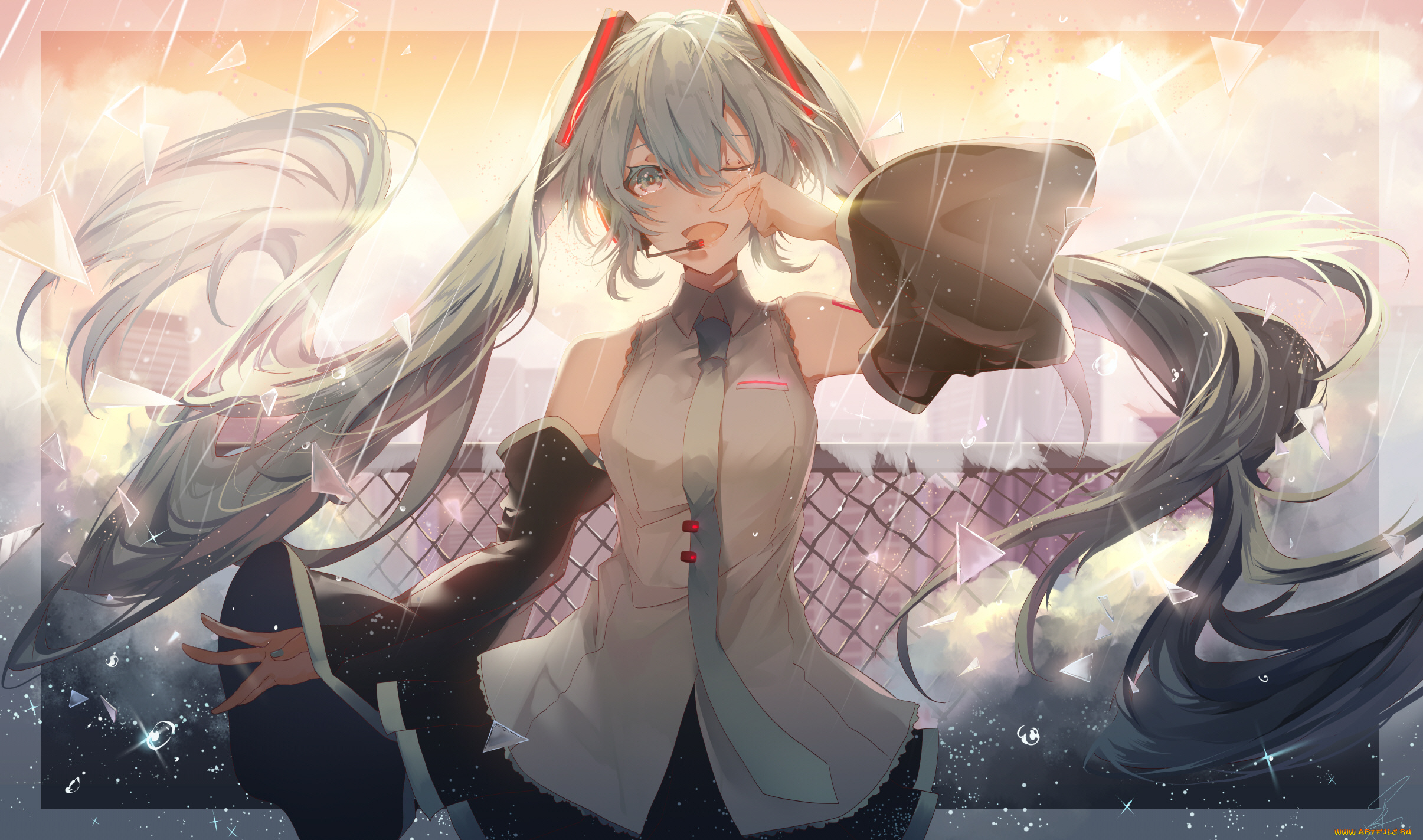 аниме, vocaloid, мику