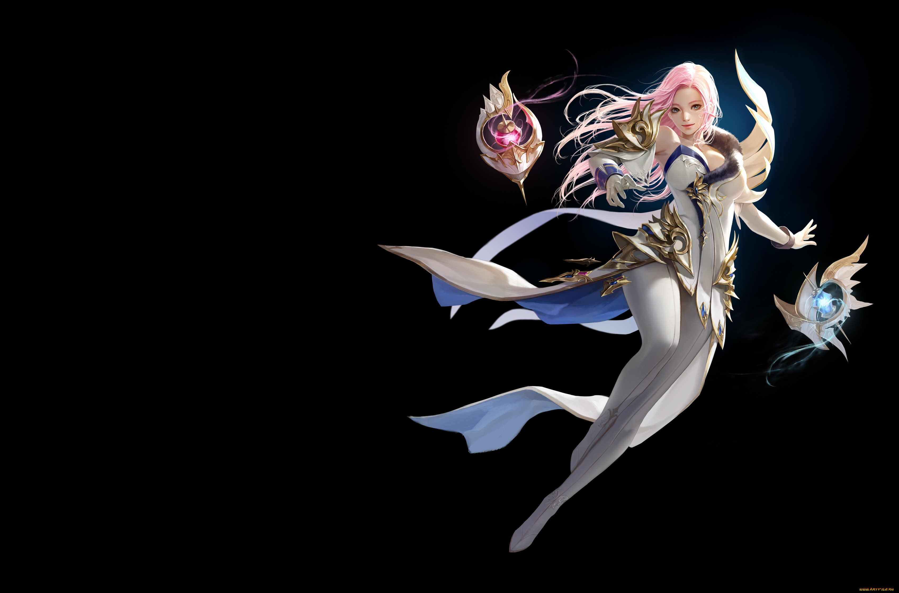 фэнтези, девушки, taekwon, kim, a-rang, волшебница, арт, magician, магия