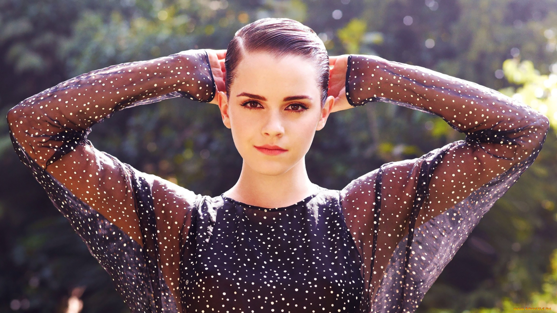 девушки, emma, watson, блузка