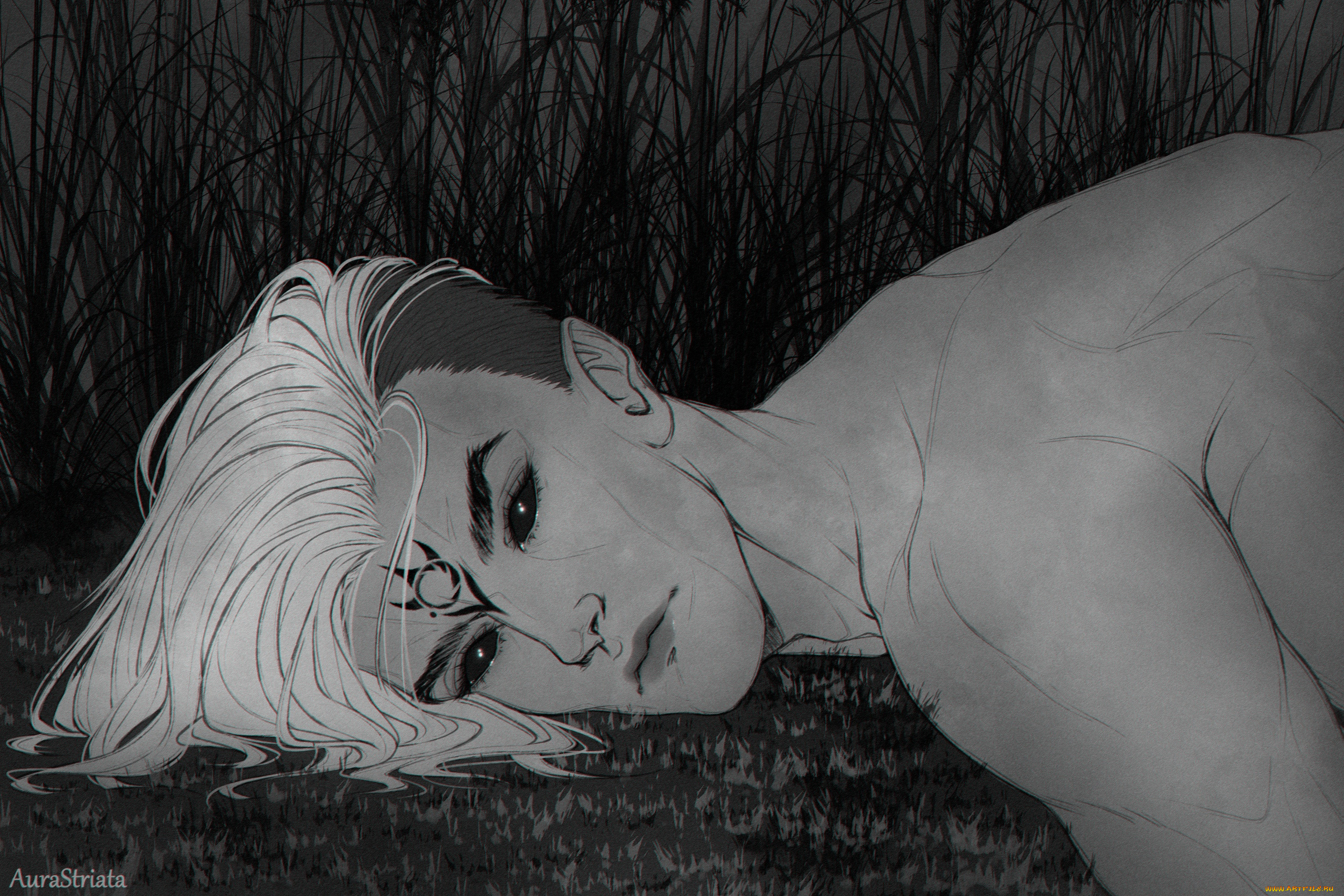 фэнтези, существа, мужчина, лицо