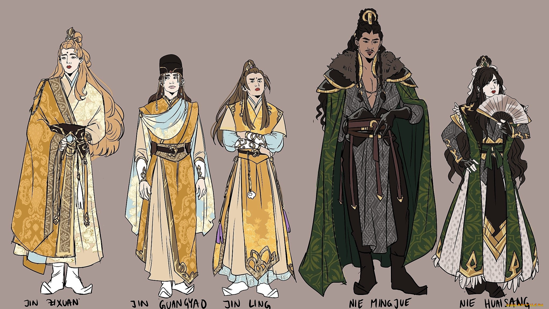 рисованное, кино, , мультфильмы, цзинь, цзисюань, гуанъяо, лин, не, минцзюэ, хуайсан